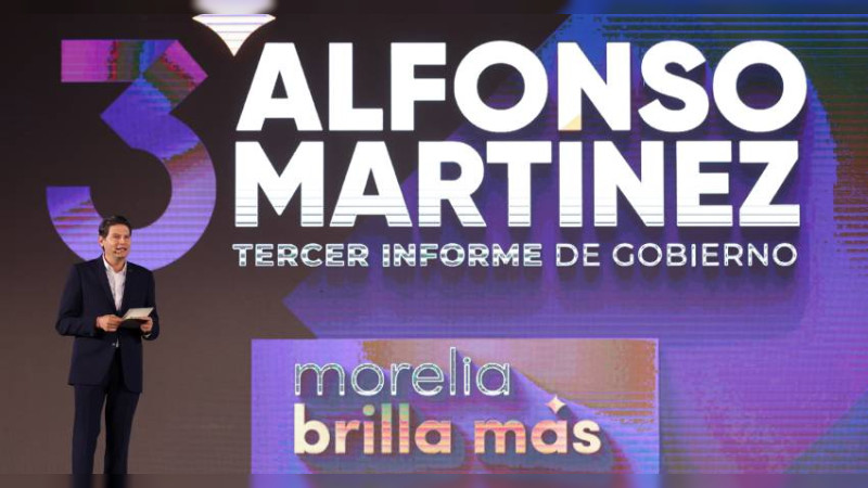 Michoacán se nota porque Morelia brilla más: Alfonso Martínez 
