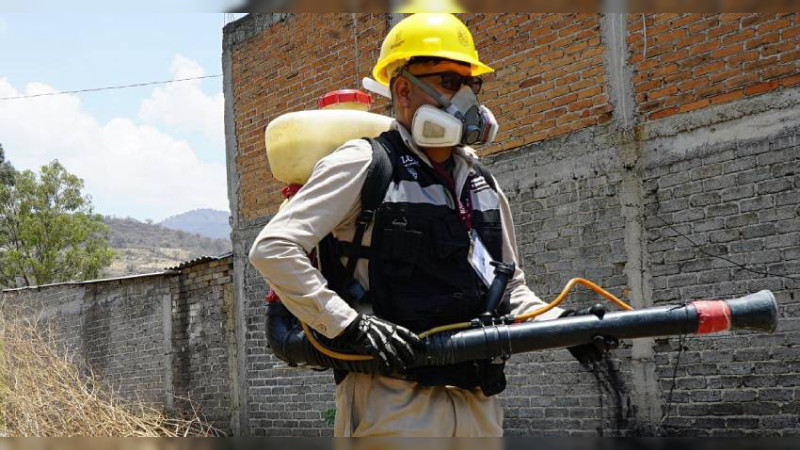 Continúa sector salud de Michoacán acciones contra el dengue en Morelia, Lázaro Cárdenas, Huetamo, Uruapan y Juárez 