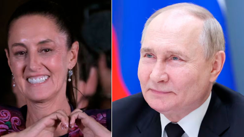 Sheinbaum invita a Vladimir Putin a toma de posesión en México 