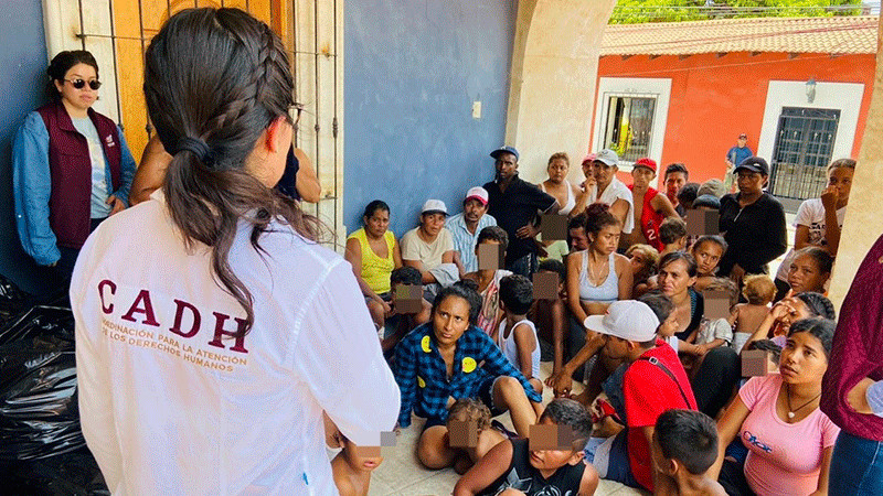 Caravana migrante con más de mil migrantes llega a Oaxaca 