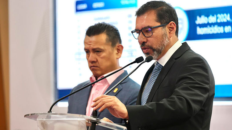 En Michoacán, se redujo el homicidio doloso en un 55.21%: Oseguera 