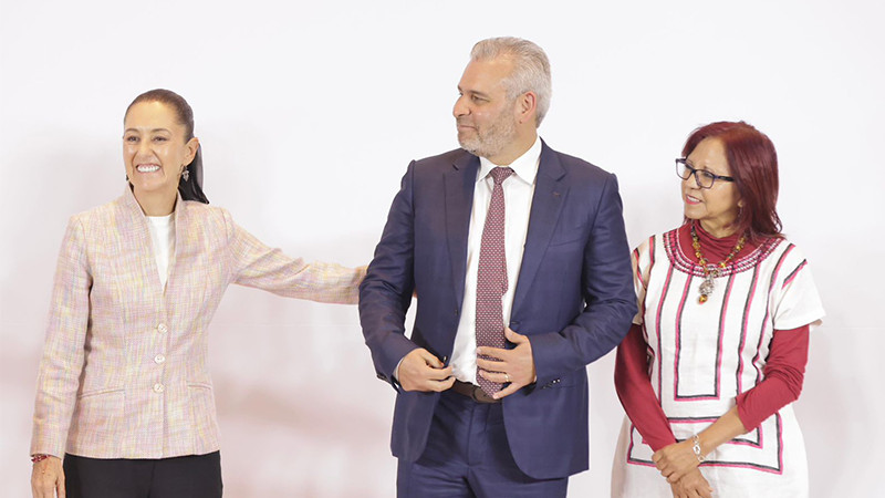Presenta Bedolla a Sheinbaum proyectos para el desarrollo de Michoacán 