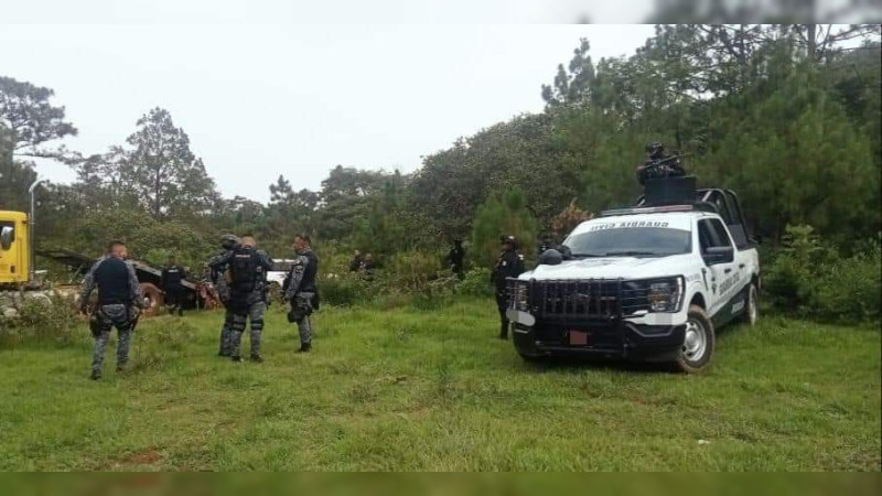Agraden a balazos a elementos de la Guardia Civil en Uruapan, Michoacán; no hay heridos ni detenidos