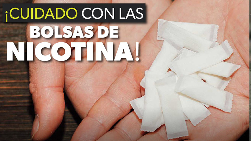 Advierte sector salud sobre los riesgos de consumir bolsas de nicotina 