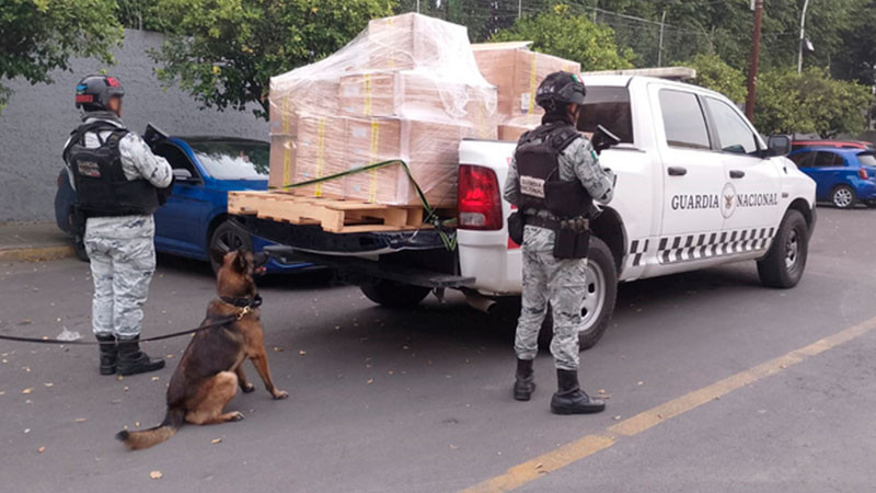 GN asegura 120 kilos de droga abandonados frente a empresa de mensajería en Guadalajara 