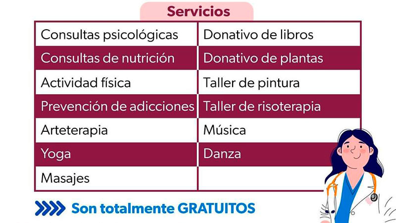 Dará el sector salud consultas psicológicas y talleres gratuitos en Lázaro Cárdenas 