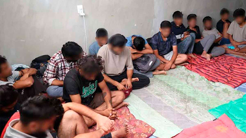 Rescatan a 41 migrantes y detienen a 3 en Oaxaca 