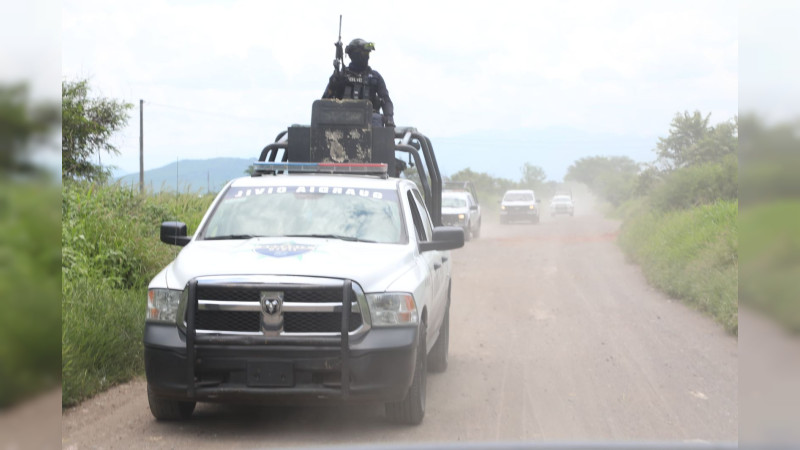 Incrementan acciones de seguridad en Tierra Caliente