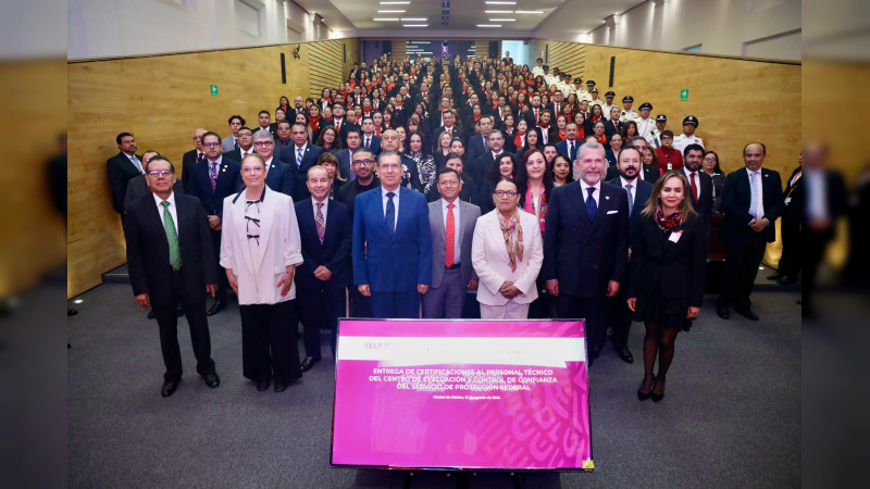 Certifican al 100 % del personal técnico encargado de la Evaluación y Control de Confianza del Servicio de Protección Federal 