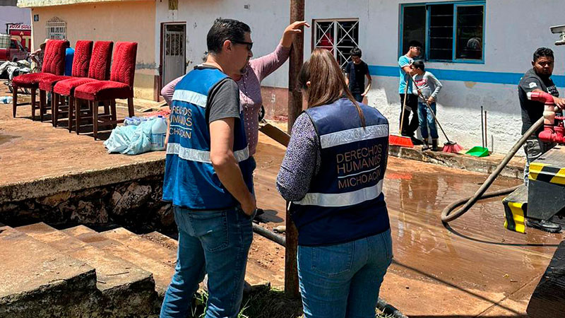 La CEDH Michoacán va a Purépero y Tlazazalca a investigar omisión en la prevención a riesgos de la población civil 