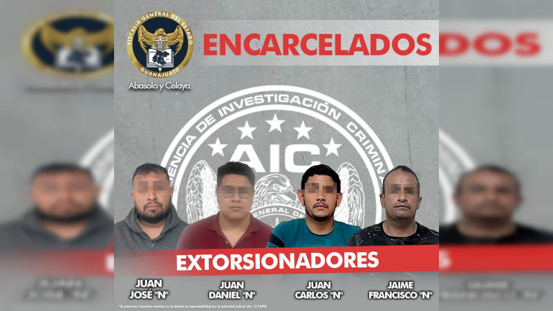Guanajuato intensifica la lucha contra la extorsión: cuatro sentencias en una semana 