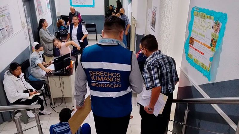 CEDH supervisa el Centro de Salud Urbano "Dr. Juan Manuel González Ureña" en Morelia 