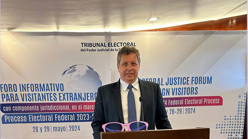 Protestan contra magistrado del Tribunal Electoral de Tamaulipas por acoso sexual 