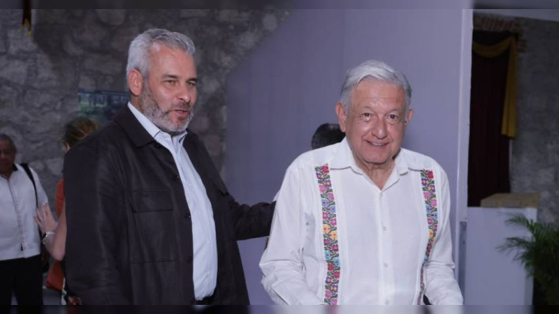 Reconocen Sheinbaum y AMLO avances de seguridad en Michoacán: Bedolla 