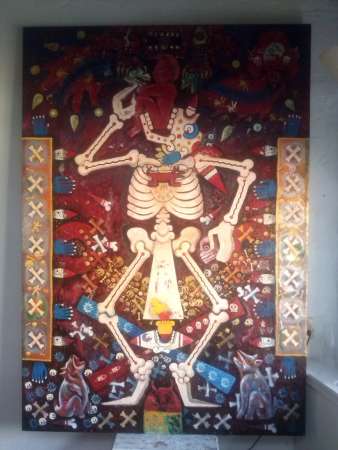 Artista recrea la cosmogonía azteca en 12 toritos de petate, expresión de la cultura michoacana   - Foto 1 