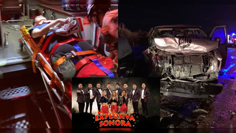 La agrupación La Explosiva Sonora sufre accidente rumbo a concierto en Monclova; deja 12 heridos 