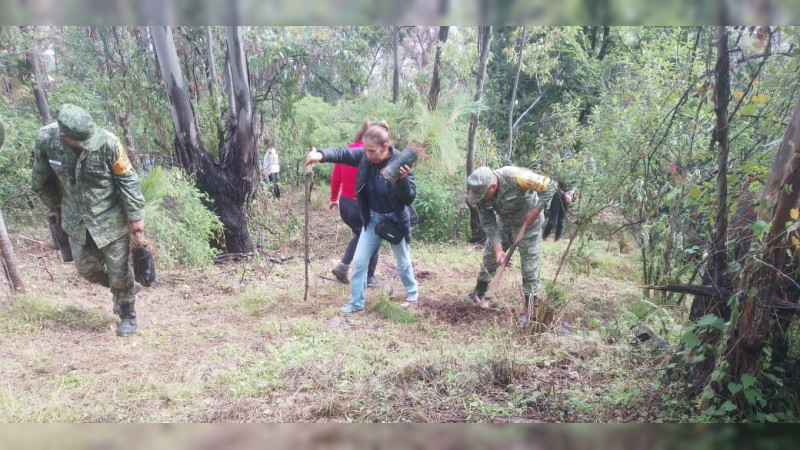 Ejército Mexicano Refuerza los Lazos con la Comunidad a través de la Reforestación en Morelia