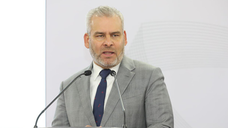 Michoacán, fuera de los estados con mayor número de homicidios: Bedolla 