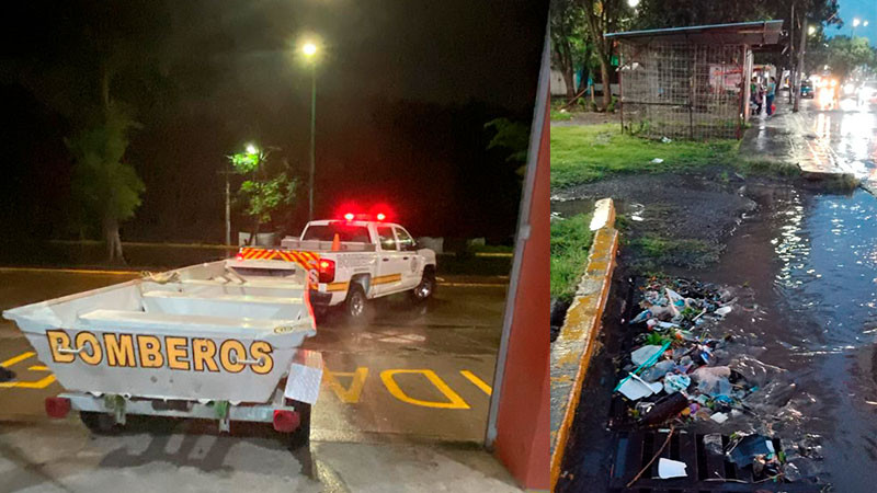 Realizaron autoridades municipales de Morelia recorridos por lluvias 