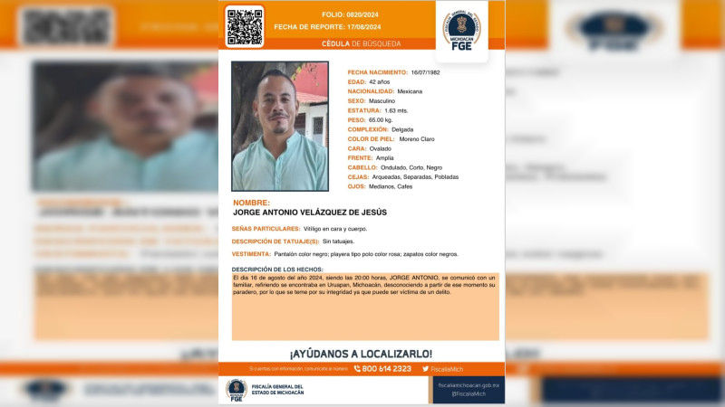 Hombre reportado como desaparecido, es hallado en partes en cajuela de auto en Uruapan, Michoacán 