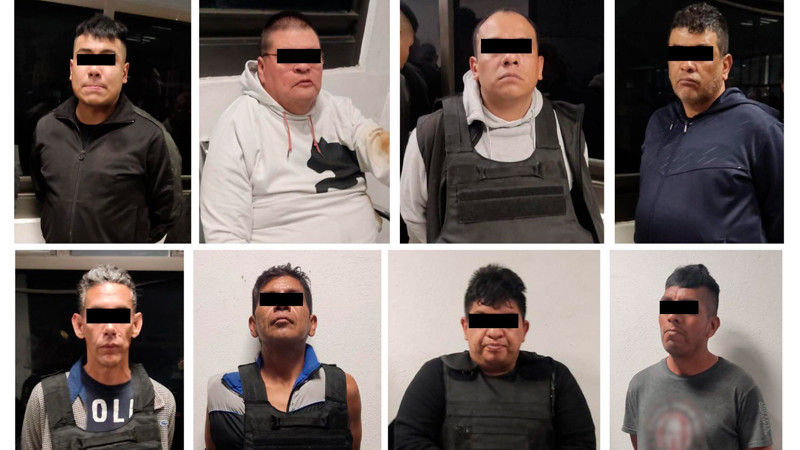 Caen 8 en posesión de armas, equipo táctico y más de 9 mil dosis de presuntos estupefacientes, en CDMX 