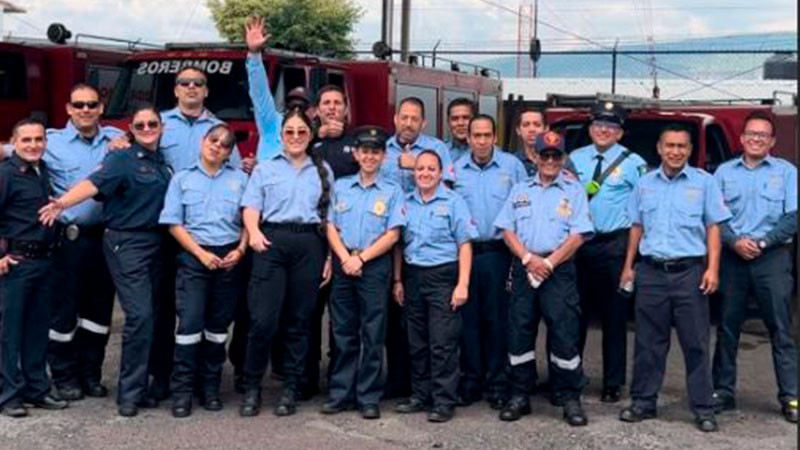 Reconoció PC estatal labor de bomberos michoacanos ante emergencias 