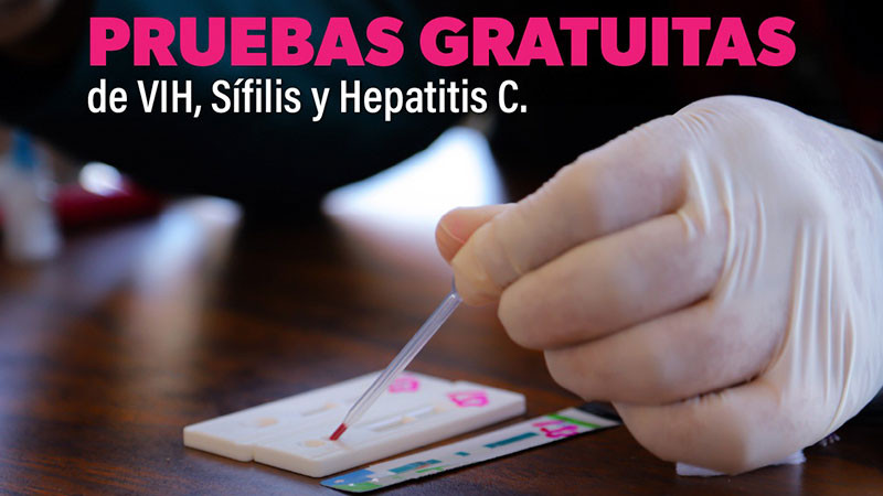 Realiza el sector salud pruebas rápidas y gratuitas de hepatitis C, VIH y sífilis 