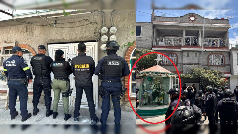 Incauta Fiscalía de Nezahualcóyotl tiendita de traficantes “protegida” por San Judas: Aseguran enervante 