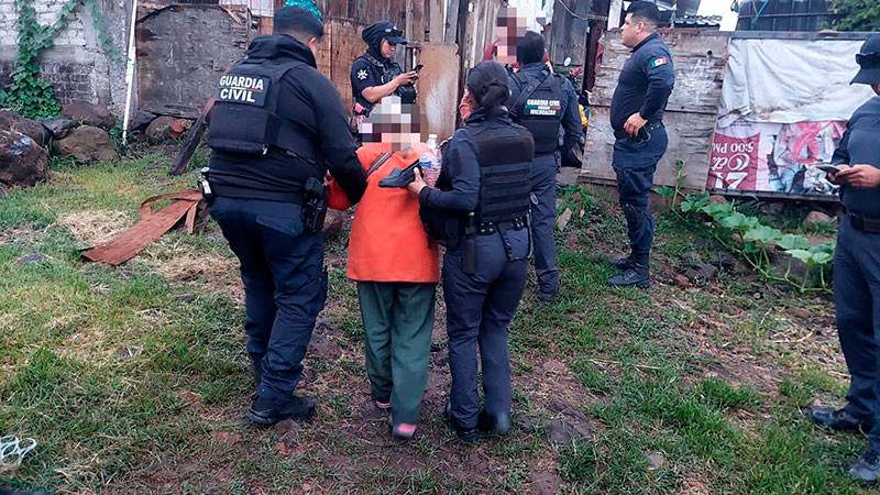 Localizan a mujer de la tercera edad extraviada en Tarímbaro, Michoacán 