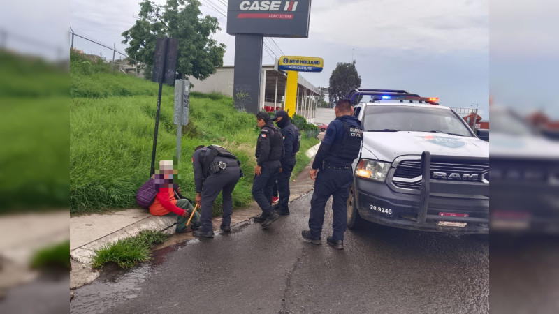 Localizan a mujer de la tercera edad extraviada en Tarímbaro, Michoacán 
