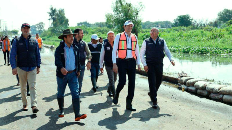 Supervisa Alfonso Martínez limpieza y dragado en colonias del Poniente de Morelia 