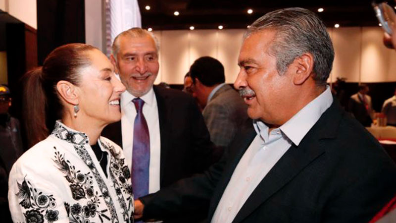 El senador electo por Michoacán, Raúl Morón, se reunió con Claudia Sheinbaum 