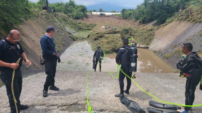 Continúa búsqueda de joven desaparecido en una presa de Tangancícuaro, Michoacán 