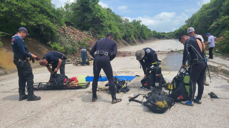 Continúa búsqueda de joven desaparecido en una presa de Tangancícuaro, Michoacán 