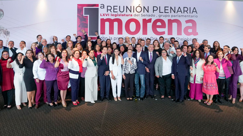 Morena celebra ratificación de mayoría calificada en Cámara de Diputados 