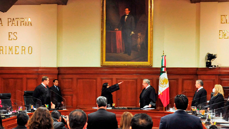 Ministros de la SCJN suspenden sesión ante protestas contra reforma judicial 