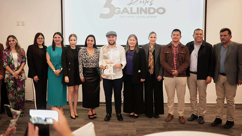 Resalta Reyes Galindo productividad legislativa durante su 3er. Informe 