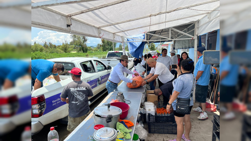 Brigadas intermunicipales intervienen dren de los Itzícuaros de Morelia, Michoacán 