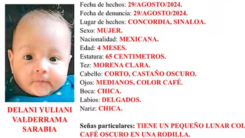 En Sinaloa, detienen a mujer por presuntamente robar un bebé 