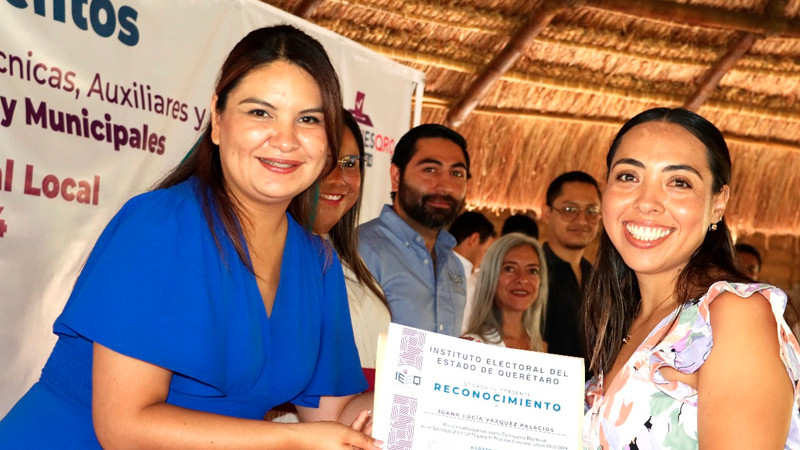 Reconocen IEEQ participación ciudadana durante el Proceso Electoral Local 2023-2024 