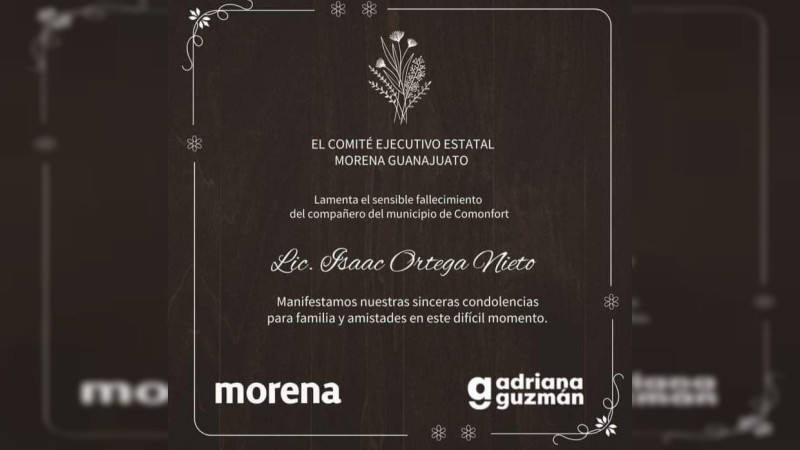 Matan a Isaac Ortega, virtual secretario de Ayuntamiento en Comonfort, Guanajuato