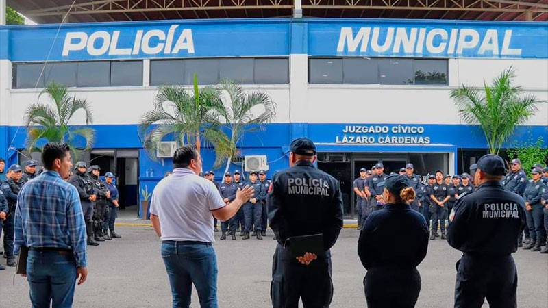 Ratifica Alcalde de Lázaro Cárdenas, compromiso con la seguridad pública del puerto de Michoacán