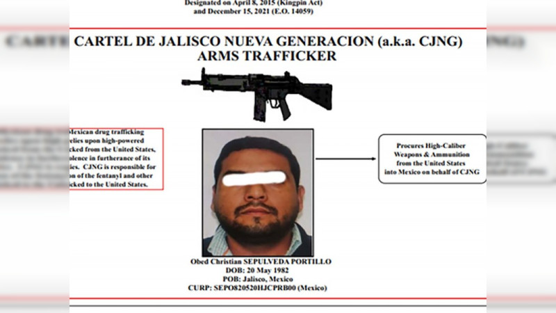 Encargado de traficar armas de EEUU para el CJNG, es vinculado a proceso junto con su socia 