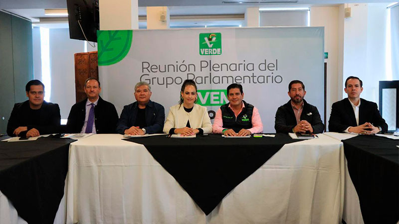 Presenta Partido Verde a diputados integrantes de la 76 Legislatura 