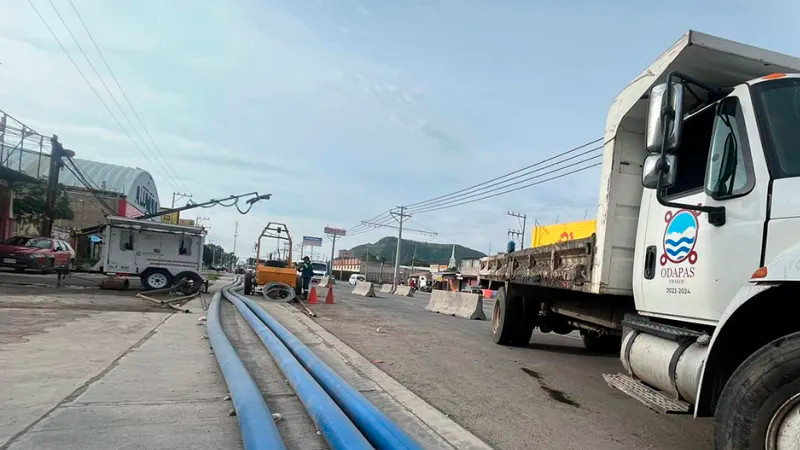Construyen dos colectores "de alivio" en Chalco, para tratar inundaciones 