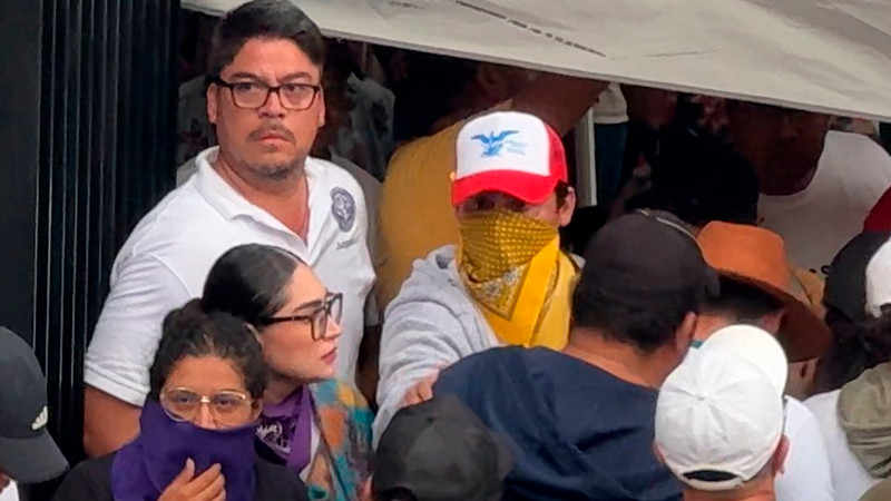 Trabajadores del Poder Judicial levantan plantón en San Lázaro 