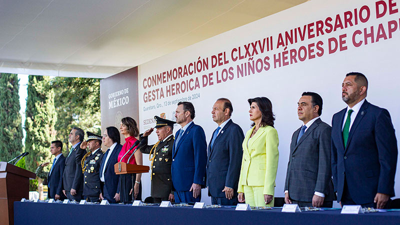 Encabeza Kuri González conmemoración de la Gesta Heroica de Los Niños Héroes de Chapultepec 