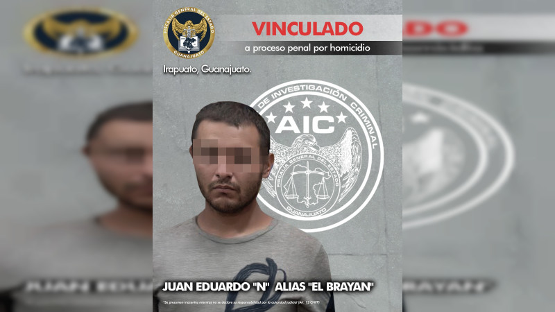 Capturan en SLP a “El Brayan” y lo vinculan a proceso por homicidio en Irapuato, Guanajuato 