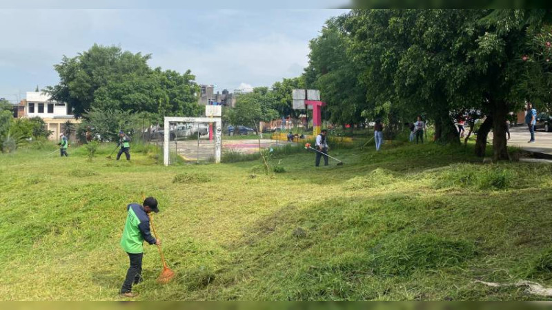 Gobierno de Morelia recupera parque al Oriente de la ciudad 