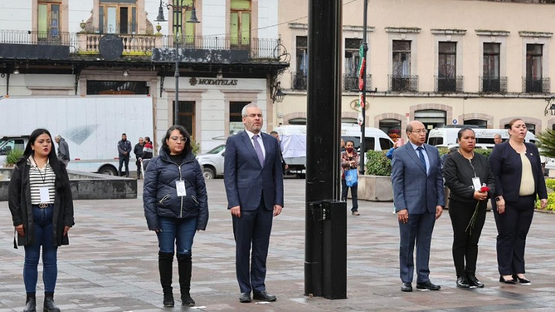 Encabeza Alfredo Ramírez  Bedolla homenaje a víctimas del 15 de septiembre en Morelia, Michoacán